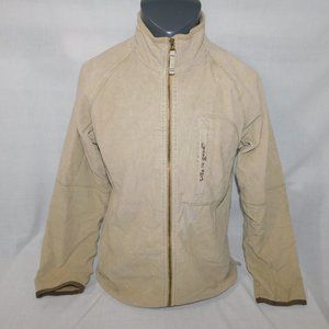 Life is Good Mens M Tan Fleece Lined Corduroy Full Zip Jacket